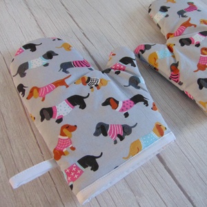 Edényfogó kesztyű / tacskó mintás - Meska.hu