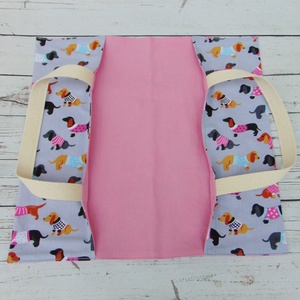 Ételhordó táska / tacskó mintás - táska & tok - uzsonna- & ebéd tartó - ebéd tasak, doboz - Meska.hu