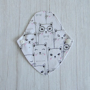 Mosható tanga tisztasági betét / rajzolt cicák, Szépségápolás, Intim higiénia, Tisztasági betét, Varrás, MESKA