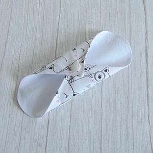 Sarah mosható tisztasági betét 17 cm / rajzolt cicák - szépségápolás - intim higiénia - tisztasági betét - Meska.hu