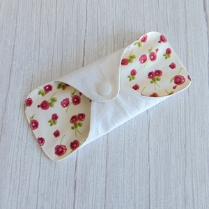 Dana mosható tisztasági betét 16 cm / ekrü - rózsák - szépségápolás - intim higiénia - tisztasági betét - Meska.hu