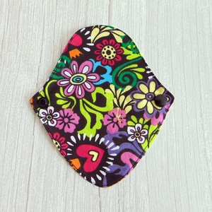 Mosható tanga tisztasági betét / mexikói színes virágok - szépségápolás - intim higiénia - tisztasági betét - Meska.hu