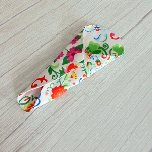 Mosható tanga tisztasági betét / színes indák és virágok  - szépségápolás - intim higiénia - tisztasági betét - Meska.hu