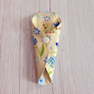 Mosható tanga tisztasági betét / kék virágok, Szépségápolás, Intim higiénia, Tisztasági betét, Varrás, MESKA