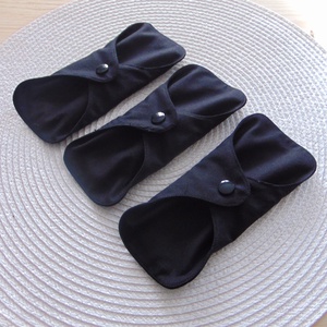 Dana MINI betét csomag (3 db/ cs) 16 cm / fekete / mosható betét, mosható intimbetét - szépségápolás - intim higiénia - tisztasági betét - Meska.hu