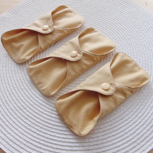 Dana MINI betét csomag (3 db/ cs) 16 cm / bézs / mosható betét, mosható intimbetét - szépségápolás - intim higiénia - tisztasági betét - Meska.hu