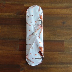Lara mosható női betét 29 cm / balerinák / intimbetét, mosható textil betét, környezetbarát termék - szépségápolás - intim higiénia - intimbetét - Meska.hu