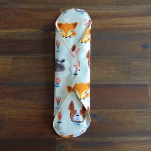Lara mosható női betét 29 cm / állat fejecskék / intimbetét, mosható textil betét, környezetbarát termék - szépségápolás - intim higiénia - intimbetét - Meska.hu