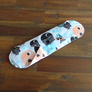 Lara mosható női betét 29 cm / halacskák / intimbetét, mosható textil betét, környezetbarát termék - szépségápolás - intim higiénia - intimbetét - Meska.hu