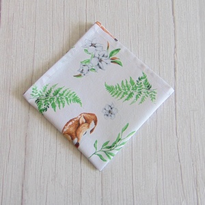 Textil szalvéta - Őzikék és levelek - Meska.hu
