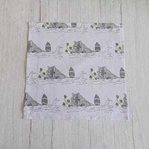 Textil szalvéta - Mosómedvék - táska & tok - uzsonna- & ebéd tartó - szendvics csomagoló - Meska.hu
