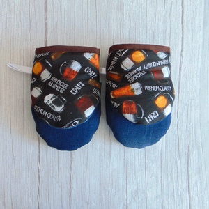 Edényfogó kesztyű / Sörös korsó mintás - otthon & életmód - konyhafelszerelés, tálalás - konyhai textil - edényfogó & edényfedő - Meska.hu