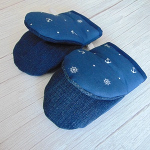 Edényfogó kesztyű / Horgony mintás - otthon & életmód - konyhafelszerelés, tálalás - konyhai textil - edényfogó & edényfedő - Meska.hu