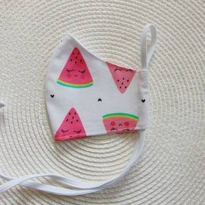 Gyermek- maszk (12 cm)/ dinnye mintás / szájmaszk, textil szájmaszk, többször használható szájmaszk, Ruha & Divat, Maszk, Arcmaszk, Gyerek, Varrás, Textil szájmaszk gyerekeknek.
Választható fülre akasztós verzióban is!

Többször használatos, körny..., MESKA