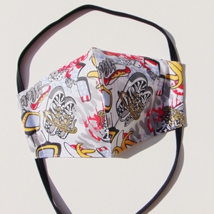 Gyermek- maszk (14,5 cm) / Graffiti mintás / szájmaszk, textil szájmaszk - ruha & divat - maszk, arcmaszk - gyerek - Meska.hu