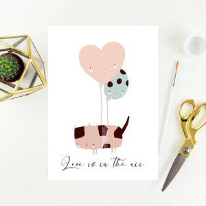 Egyedi szövegezésű Valentin-napi képeslap, üdvözlőlap, Otthon & Életmód, Papír, írószer, Képeslap, üdvözlőlap, Ajándékozás kellékei, Fotó, grafika, rajz, illusztráció, Papírművészet, MESKA