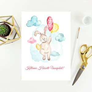 Húsvéti képeslap, ajándék, üdvözlőlap, Otthon & Életmód, Papír, írószer, Képeslap, üdvözlőlap, Papírművészet, MESKA
