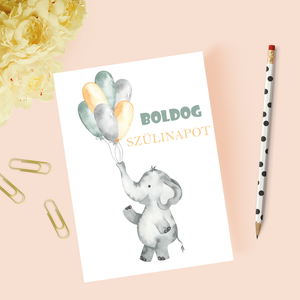 Egyedi szövegezésű születésnapi képeslap, szülinapi képeslap, üdvözlőlap, Otthon & Életmód, Papír, írószer, Képeslap, üdvözlőlap, Ajándékozás kellékei, Fotó, grafika, rajz, illusztráció, Papírművészet, MESKA