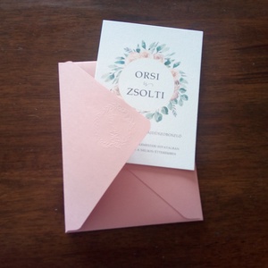 Virágos esküvői meghívó - esküvő - meghívó & kártya - meghívó - Meska.hu