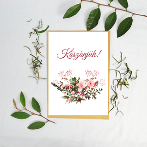 Köszönjük, Köszönöm képeslap pedagógusnapra, évzáróra, Otthon & Életmód, Papír, írószer, Képeslap, üdvözlőlap, Ajándékozás kellékei, Papírművészet, Fotó, grafika, rajz, illusztráció, MESKA