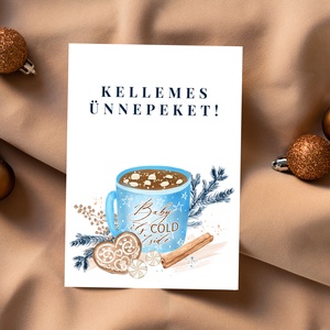 Elegáns karácsonyi képeslap, ajándékkísérő, Karácsony, Fotó, grafika, rajz, illusztráció, Papírművészet, MESKA