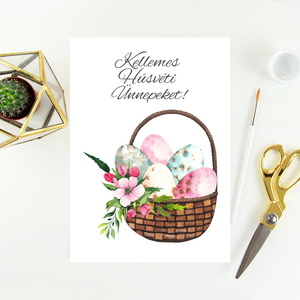 Húsvéti képeslap, ajándék, üdvözlőlap - Meska.hu