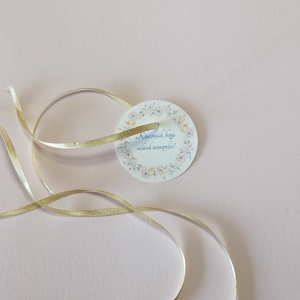 Greenery kör alakú köszönőkártya - esküvő - meghívó & kártya - meghívó - Meska.hu