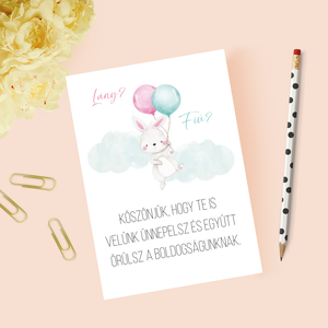 Baba bejelentő kártya, keresztszülő felkérő, Játék & Sport, Babalátogató ajándékcsomag, Papírművészet, Fotó, grafika, rajz, illusztráció, MESKA