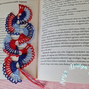 Kézműves horgolt csipke könyvjelző (Prága), Könyv & Zene, Könyvjelző, Horgolás, MESKA