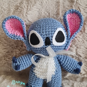 Kézműves horgolt kabalafigura - Stitch - játék & sport - plüssállat & játékfigura - más figura - Meska.hu