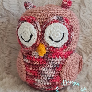 Kézműves horgolt kabalafigura - Bagoly (Szabina) - Meska.hu