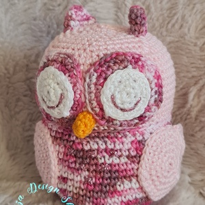 Kézműves horgolt kabalafigura - Bagoly (Lisa) - Meska.hu