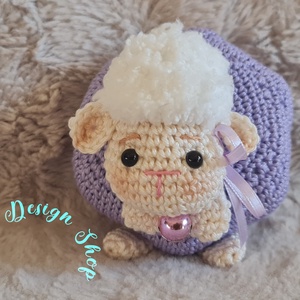 Kézműves horgolt kabala figura - Csillag bárányka (Orgonácska), Játék & Sport, Plüssállat & Játékfigura, Más figura, Horgolás, MESKA