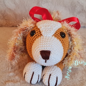 Kézműves horgolt kabala figura - Coco kutya - játék & sport - plüssállat & játékfigura - kutya - Meska.hu