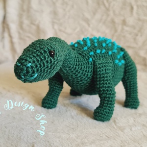Kézműves horgolt kabala figura - Brachioszaurusz dinoszaurusz - játék & sport - plüssállat & játékfigura - plüss dínók - Meska.hu