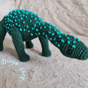 Kézműves horgolt kabala figura - Brachioszaurusz dinoszaurusz, Játék & Sport, Plüssállat & Játékfigura, Plüss dínók, Horgolás, MESKA