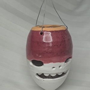 Halloweeni Lámpás, Retek, Répa, kerámia - közepes méretű, Otthon & Életmód, Ház & Kert, Kerti lámpa, Agyagozás, Kerámia, MESKA