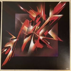 The Red One 100X100, Művészet, Festmény, Akril, Festészet, Fotó, grafika, rajz, illusztráció, MESKA