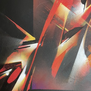 The Red One 100X100 - művészet - festmény - akril - Meska.hu