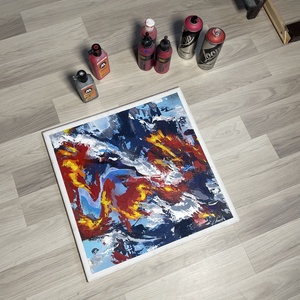 Firestorm 50X50 - művészet - festmény - akril - Meska.hu