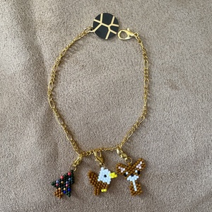 Miyuki charm karkötő - ékszer - karkötő - karkötő medállal - Meska.hu