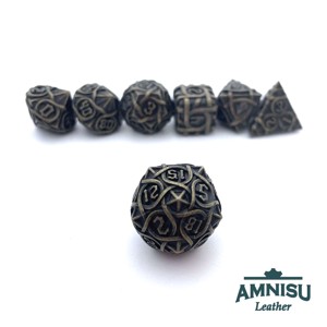 Bronz mintás fém kockaszett - játék & sport - szerepjáték - Meska.hu