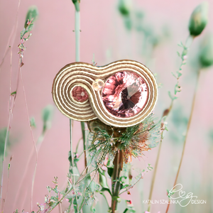 Rose Quartz Radiance Sujtás Antiallergén Egyedi Gyűrű - ékszer - gyűrű - statement gyűrű - Meska.hu