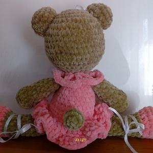 Álmodozó balerina - horgolt plüss maci- amigurumi -  - Meska.hu