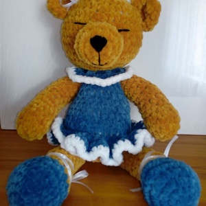 Álmodozó balerina - horgolt plüss maci- amigurumi -  - Meska.hu