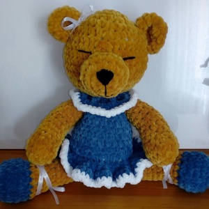 Álmodozó balerina - horgolt plüss maci- amigurumi - Meska.hu
