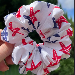 Nyári emlékek - scrunchie - ruha & divat - hajdísz & hajcsat - hajgumi - Meska.hu