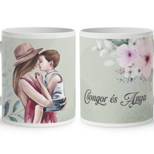 Kérd a neveddel - Kicsi Fia Anyának mintás bögre, Otthon & Életmód, Konyhafelszerelés, tálalás, Tálalás, Bögre & Csésze, , MESKA