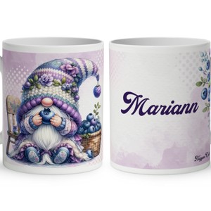 Névvel kérhető - Édes Áfonyás manó mintás bögre, Otthon & Életmód, Konyhafelszerelés, tálalás, Tálalás, Bögre & Csésze, , MESKA