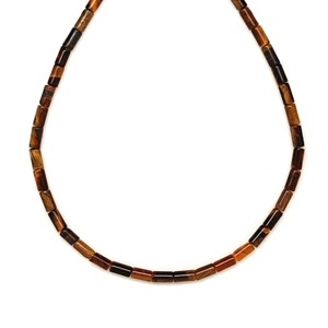 Tigrisszem henger 2x4 mm, 38 cm � ásványfüzér, ékszer alapanyag - Meska.hu